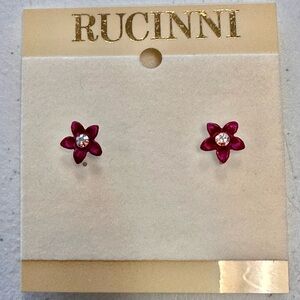 NWT - Dainty Pink Flower Post Earrings
